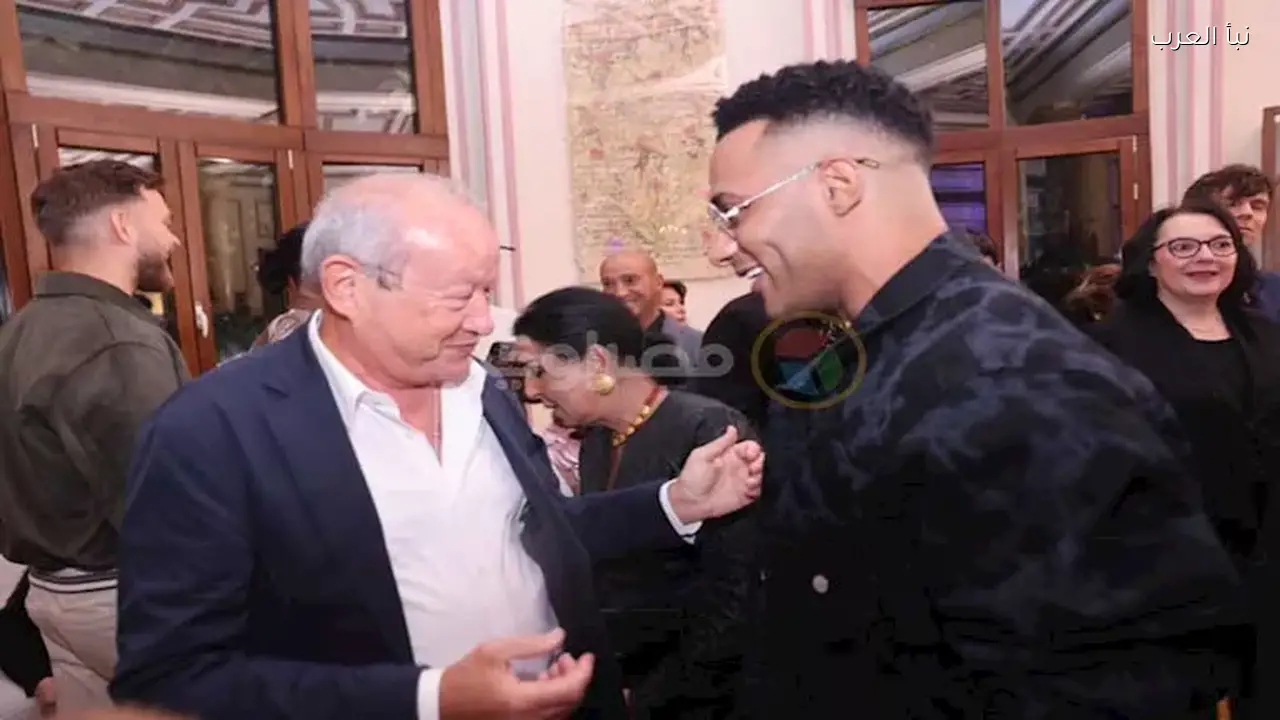 محمد رمضان ونجيب ساويرس في حفل “أوبرا توت عنخ أمون”