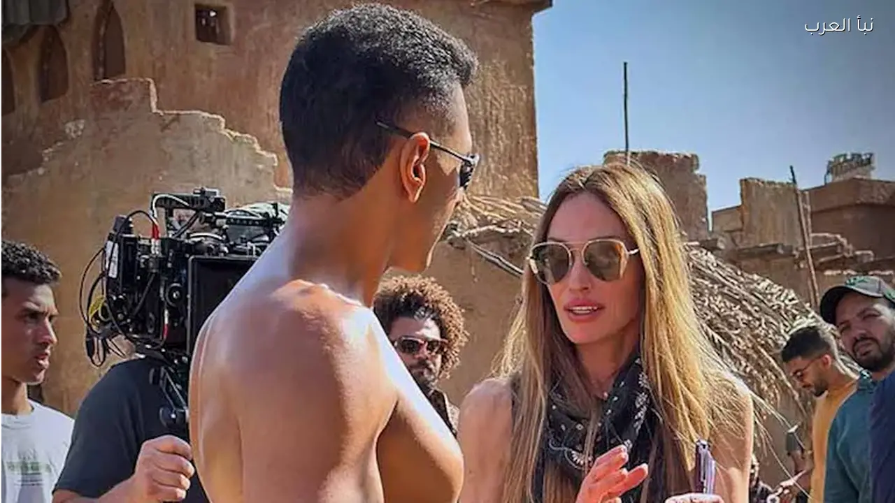 حسن أبو الروس ينشر صور كواليس فيلمه العالمي الجديد