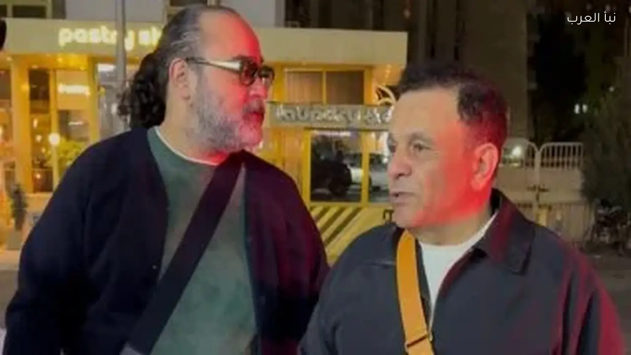 محمد فؤاد ومصطفى حجاج يقدمان العزاء في والد خالد تاج الدين